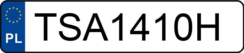 Numer rejestracyjny TSA 1410H posiada FIAT GRANDE PUNTO - TSA1410H