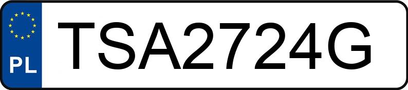 Numer rejestracyjny TSA 2724G posiada BMW 728i Kat. E38 728i Kat. E38 - TSA2724G