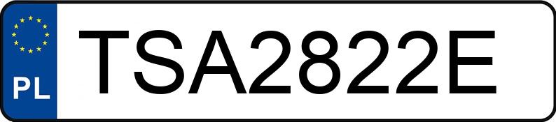 Numer rejestracyjny TSA 2822E posiada KIA Picanto 1.0 MR`17 E6 L - TSA2822E Numer rejestracyjny TSA 2822E posiada KIA Picanto 1.0 MR`17 E6 L - TSA2822E