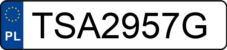 Numer rejestracyjny TSA 2957G posiada BMW 318 - TSA2957G