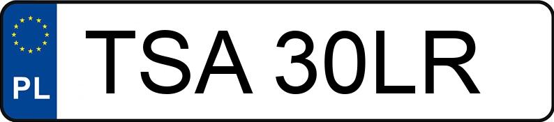 Numer rejestracyjny TSA 30LR posiada BMW 318i Kat. E36 318i Kat. E36 - TSA30LR