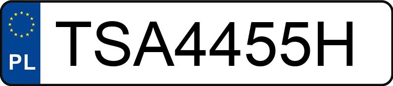 Numer rejestracyjny TSA 4455H posiada AUDI A6 LIMOUSINE - TSA4455H