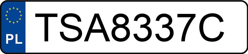 Numer rejestracyjny TSA8337C posiada AUDI A6 3.0 Kat. MR`02 E3 4B A6 3.0 Kat. MR`02 E3 4B