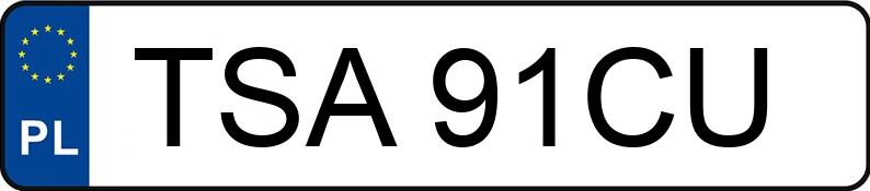 Registreringsnummeret TSA 91CU har FS LUBLIN 3584 - TSA91CU