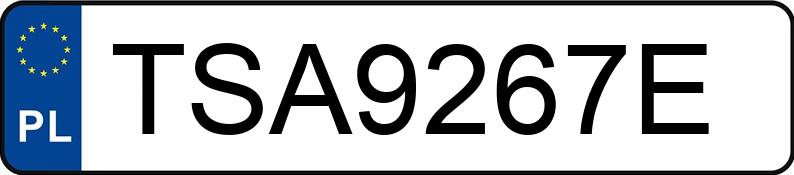 Numer rejestracyjny TSA 9267E posiada AUDI A3 2.0 TDi DPF MR`09 E5 8P Ambiente - TSA9267E