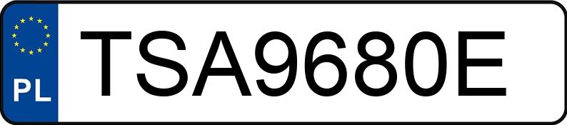 Numer rejestracyjny TSA 9680E posiada VOLKSWAGEN SHARAN - TSA9680E