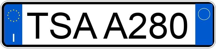 Numer rejestracyjny TSAA280 posiada Fiat Panda