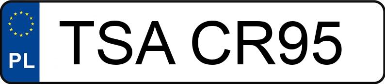 Registreringsnummeret TSA CR95 har CITROEN C4 G.Picasso 1.6 HDI MR`06 E5 SX Pack - TSACR95