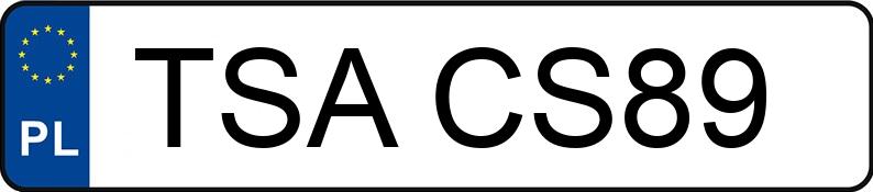 Numer rejestracyjny TSA CS89 posiada OPEL ASTRA 1.7 DTI - TSACS89