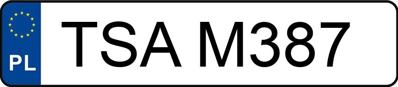 Numer rejestracyjny TSA M387 posiada MERCEDES-BENZ 200 D - TSAM387