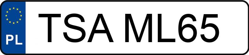 Registreringsnummeret TSA ML65 har VOLVO V40 1.9 D MR`96 D+ Comfort Edition - TSAML65