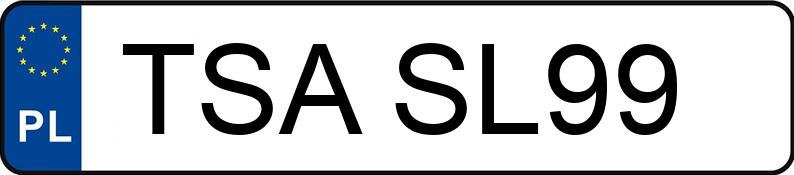 Numer rejestracyjny TSA SL99 posiada VOLKSWAGEN Golf VII Variant 2.0 TDI MR`12 E5 Highline BMT - TSASL99