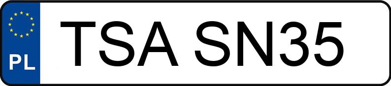Numer rejestracyjny TSA SN35 posiada VOLVO S40 2.0 D MR`04 E4 S40 2.0 D MR`04 E4 - TSASN35