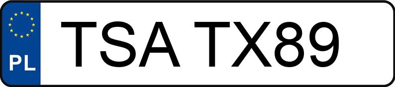Registreringsnummeret TSA TX89 har URSUS C-360 - TSATX89