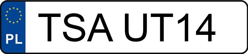 Numer rejestracyjny TSA UT14 posiada BMW 520i E34 520i E34 - TSAUT14