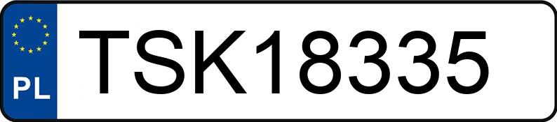 Numer rejestracyjny TSK 18335 posiada VOLKSWAGEN Passat B5 2.8 MR`96 E2 - TSK18335