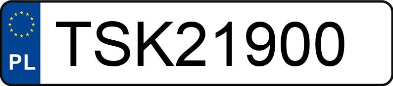 Numer rejestracyjny TSK 21900 posiada TOYOTA YARIS - TSK21900 Numer rejestracyjny TSK 21900 posiada TOYOTA YARIS - TSK21900