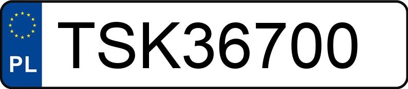 Numer rejestracyjny TSK 36700 posiada VOLKSWAGEN SCIROCCO - TSK36700