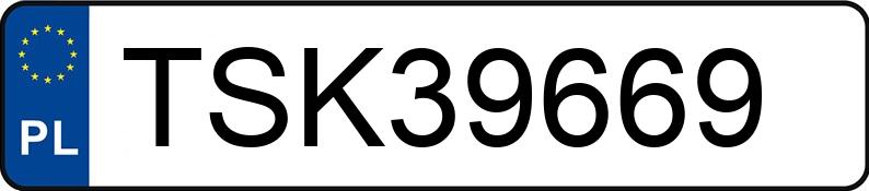 Numer rejestracyjny TSK 39669 posiada VOLKSWAGEN GOLF - TSK39669
