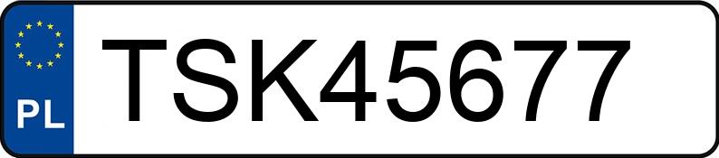 Numer rejestracyjny TSK 45677 posiada VOLKSWAGEN SHARAN - TSK45677