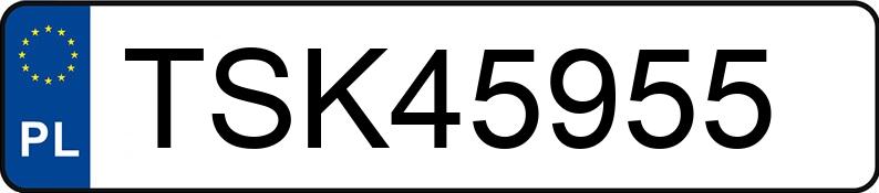 Numer rejestracyjny TSK 45955 posiada SKODA OCTAVIA - TSK45955