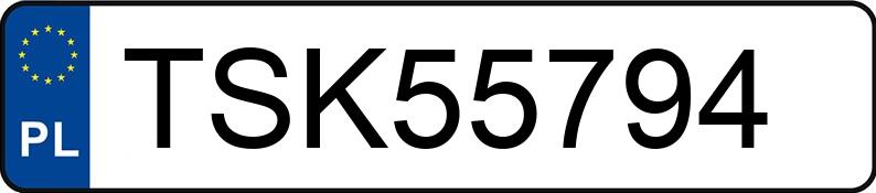 Numer rejestracyjny TSK 55794 posiada FIAT 125P - TSK55794