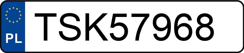 Numer rejestracyjny TSK 57968 posiada BMW 318 I - TSK57968