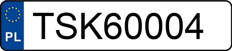 Numer rejestracyjny TSK 60004 posiada OPEL KADETT 1.6 KAT - TSK60004