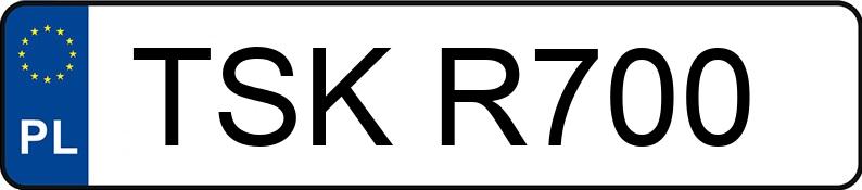Numer rejestracyjny TSK R700 posiada HONDA CR-V - TSKR700 Numer rejestracyjny TSK R700 posiada HONDA CR-V - TSKR700