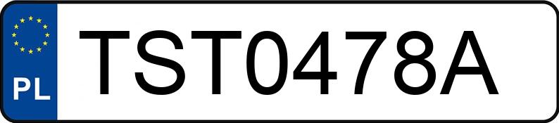 Numer rejestracyjny TST 0478A posiada MERCEDES-BENZ SLK 200 - TST0478A