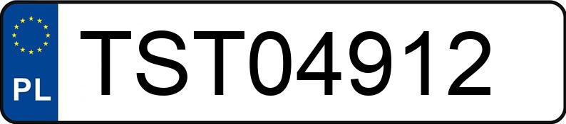 Numer rejestracyjny TST 04912 posiada OPEL Astra 1.6i Kat. MR`95 CDX - TST04912