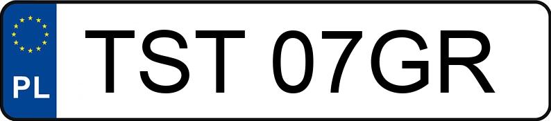 Numer rejestracyjny TST 07GR posiada AUDI A4 1.9 TDI - TST07GR