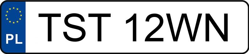 Numer rejestracyjny TST 12WN posiada VOLKSWAGEN GOLF 1.6 D - TST12WN