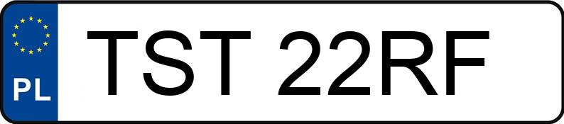 Numer rejestracyjny TST 22RF posiada RENAULT SCENIC - TST22RF Numer rejestracyjny TST 22RF posiada RENAULT SCENIC - TST22RF