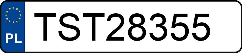 Numer rejestracyjny TST 28355 posiada VOLKSWAGEN PASSAT - TST28355