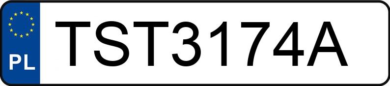 Numer rejestracyjny TST 3174A posiada BMW 5 - TST3174A