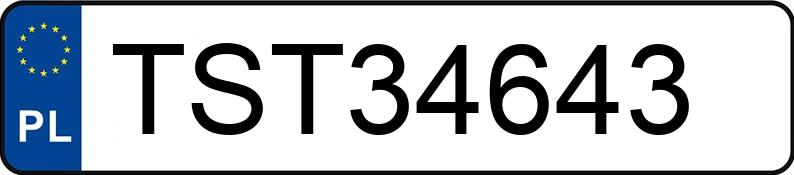 Numer rejestracyjny TST 34643 posiada SEAT TOLEDO 1.6 KAT - TST34643