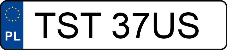 Numer rejestracyjny TST 37US posiada AUDI B4 - TST37US Numer rejestracyjny TST 37US posiada AUDI B4 - TST37US