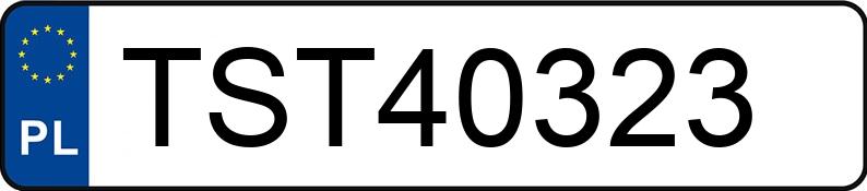 Numer rejestracyjny TST 40323 posiada BMW 320 I - TST40323