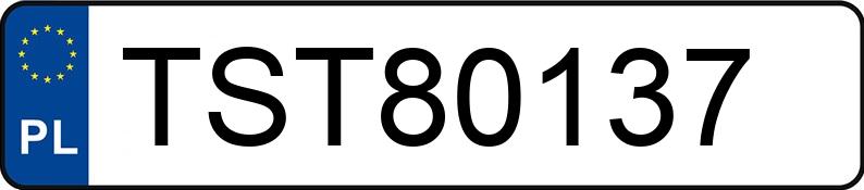 Numer rejestracyjny TST 80137 posiada TOYOTA AURIS - TST80137