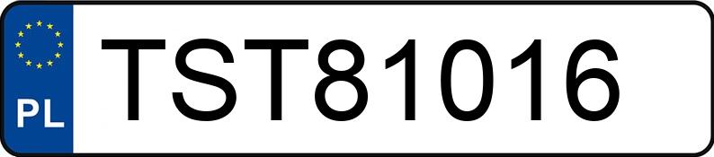 Numer rejestracyjny TST 81016 posiada FORD MONDEO 2.0 KAT - TST81016