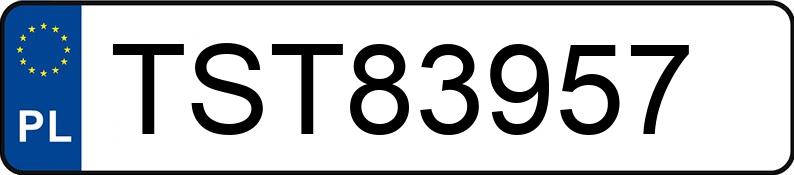 Numer rejestracyjny TST 83957 posiada AUDI A4 - TST83957