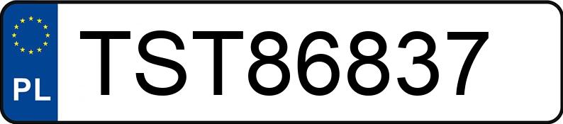 Numer rejestracyjny TST 86837 posiada TOYOTA RAV-4 - TST86837 Numer rejestracyjny TST 86837 posiada TOYOTA RAV-4 - TST86837