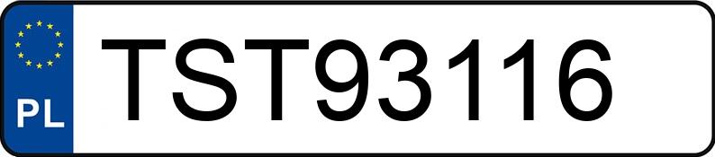 Numer rejestracyjny TST 93116 posiada MITSUBISHI LANCER - TST93116