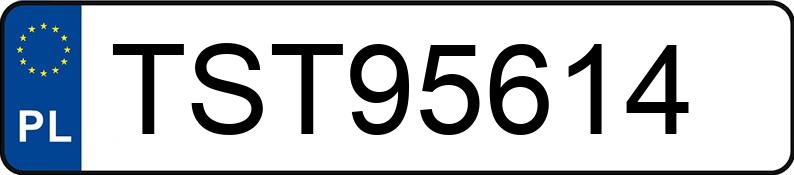 Numer rejestracyjny TST 95614 posiada BMW 520 Diesel DPF MR`10 E5 F10 520 Diesel DPF MR`10 E5 F10 - TST95614