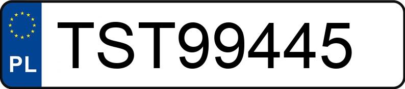 Numer rejestracyjny TST 99445 posiada AUDI A6 - TST99445