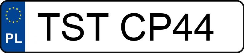 Numer rejestracyjny TST CP44 posiada JONWAY X-JET - TSTCP44