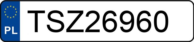 Numer rejestracyjny TSZ 26960 posiada AUDI A4 - TSZ26960