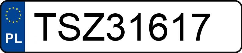 Numer rejestracyjny TSZ 31617 posiada AUDI A4 Avant 1.8 Kat. MR`00 E3 8E T Multitronic - TSZ31617 Numer rejestracyjny TSZ 31617 posiada AUDI A4 Avant 1.8 Kat. MR`00 E3 8E T Multitronic - TSZ31617