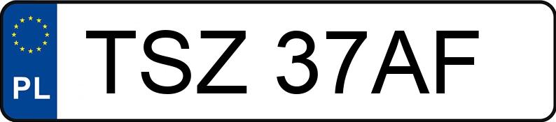 Numer rejestracyjny TSZ 37AF posiada FORD FT 80 2.5 Diesel MR`95 2.4t FT 80 2.5 Diesel MR`95 2.4t - TSZ37AF